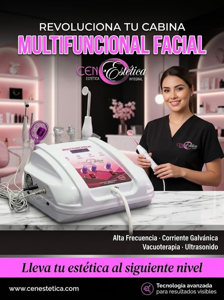 Equipo Multifuncional en Cabina Estética Profesional - Promoción Aniversario 25 Años Cenestetica